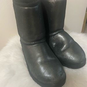 Classic Black Glitter Uggs